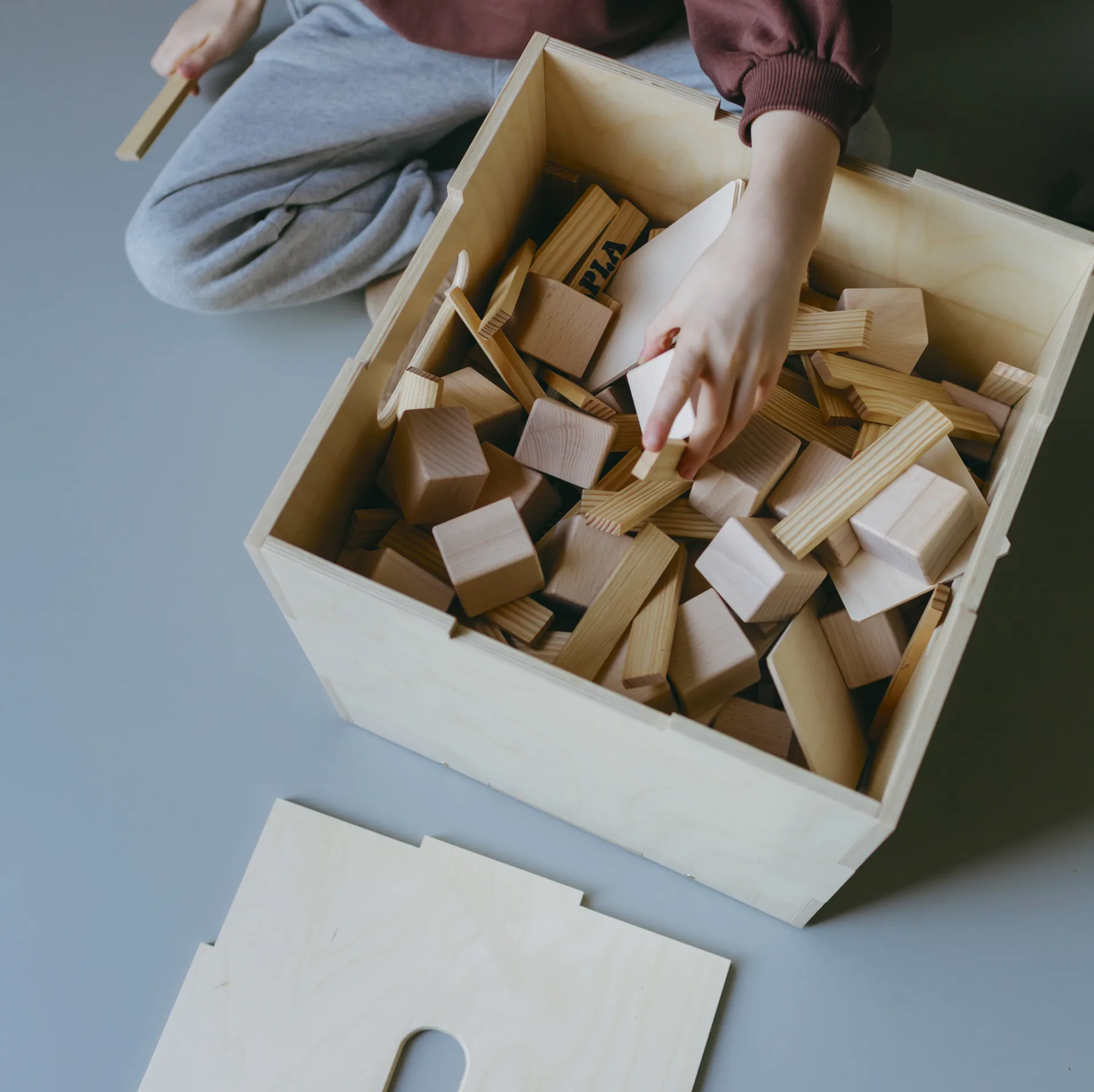 Cube Storage förvaringslåda, Björk Nofred
