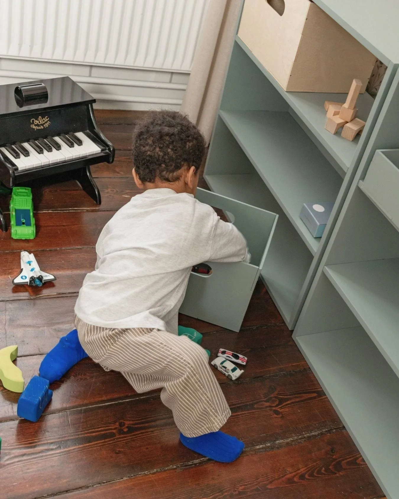 Kiddo Box förvaringslåda, Olivgrön Nofred