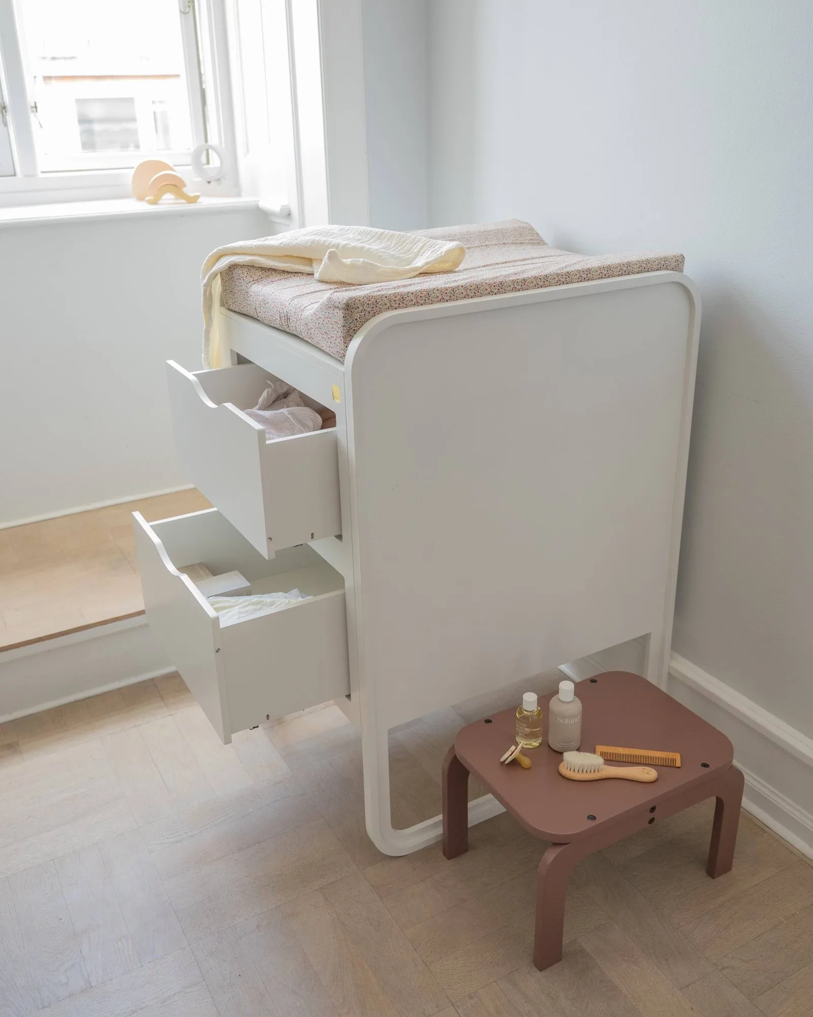 Kiddo Step Seat pall, Dusty rose Nofred