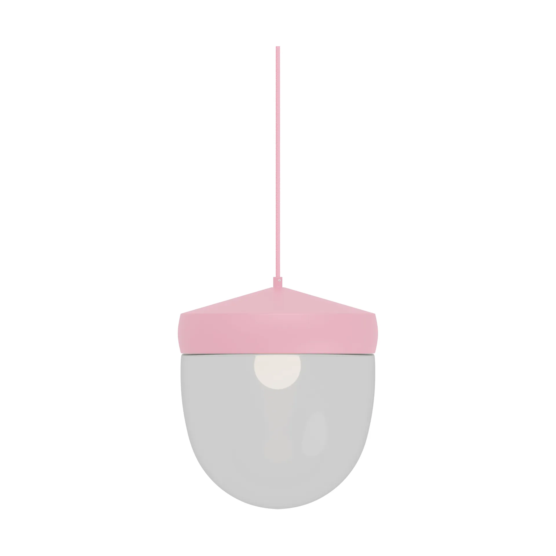Pan pendel klar 30 cm, Rosa-rosa Noon