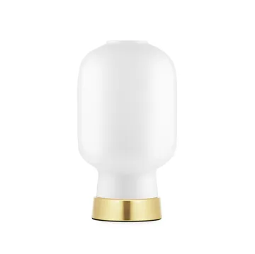 Amp bordslampa - Vit-mässing - Normann Copenhagen