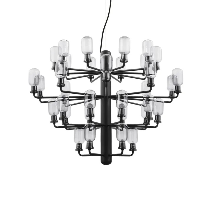 Amp ljuskrona - black, large - Normann Copenhagen