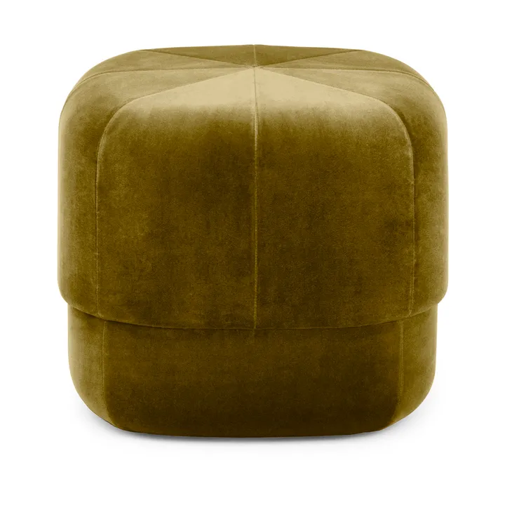 Circus sittpuff - Velour moss green, small - Normann Copenhagen