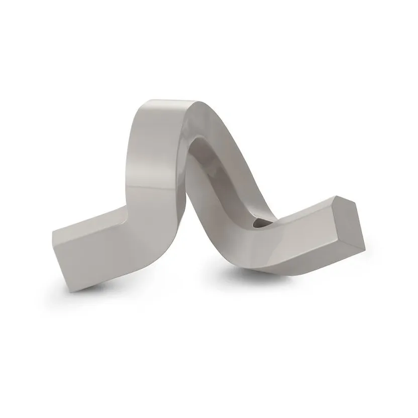 Crooked ljusstake 1, Warm grey Normann Copenhagen
