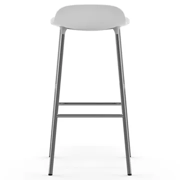 Form barstol kromade ben 75 cm - Vit - Normann Copenhagen