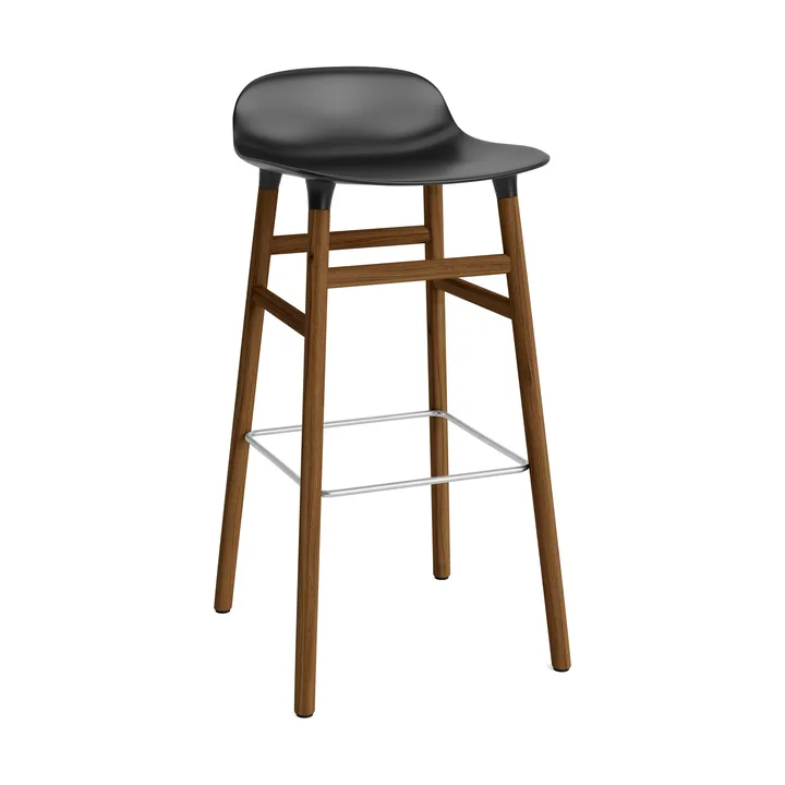 Form barstol valnötsben 75 cm - svart - Normann Copenhagen