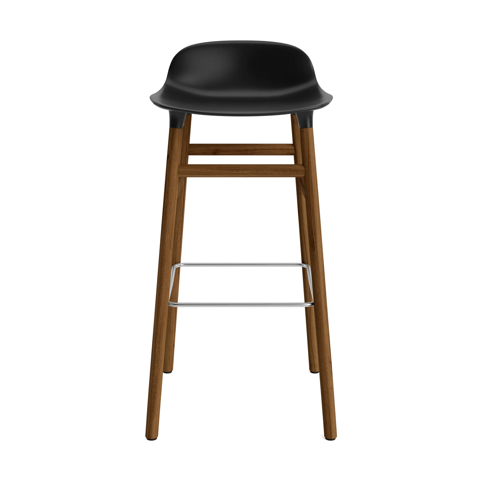 Form barstol valnötsben 75 cm, svart Normann Copenhagen