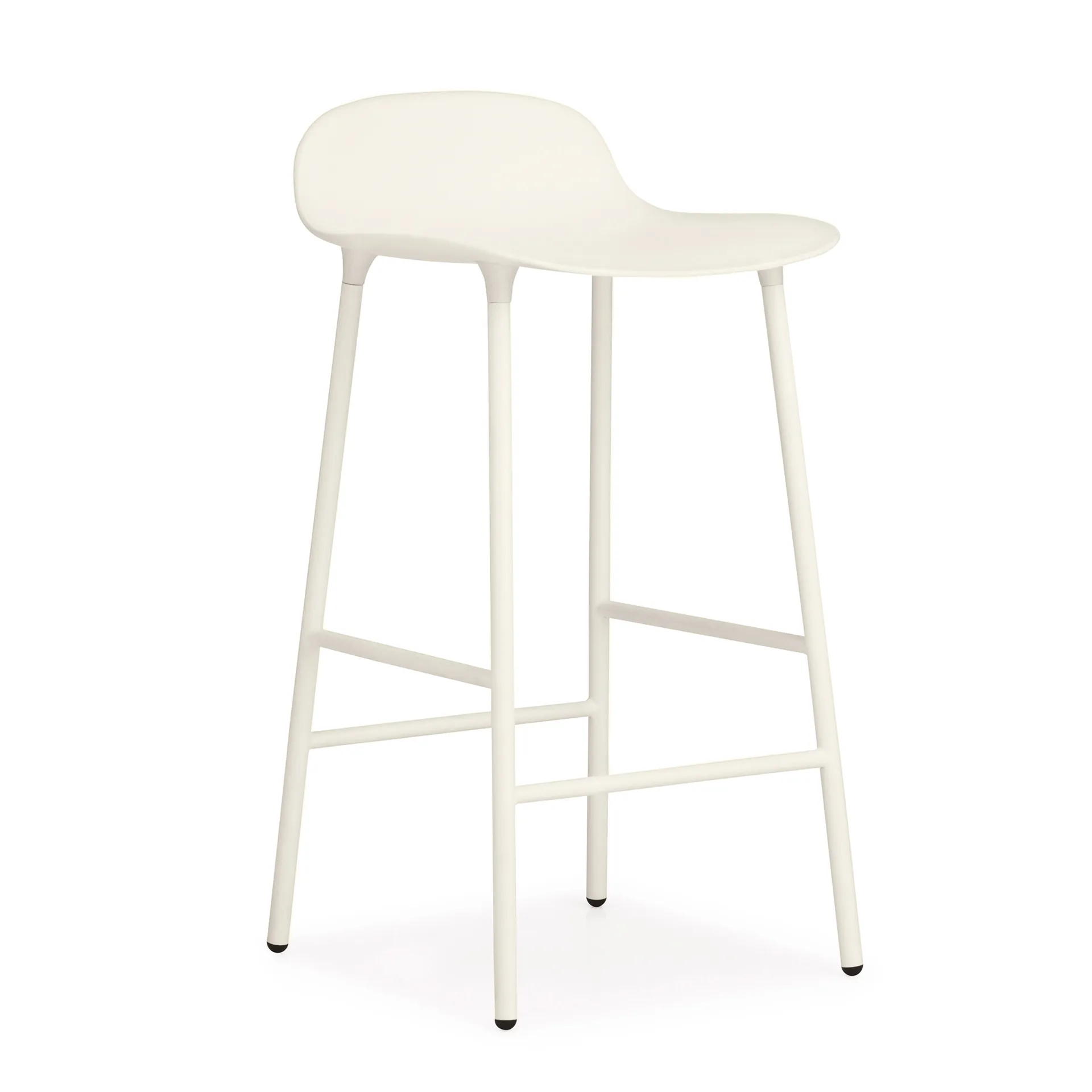 Form Chair barstol metallben, vit Normann Copenhagen