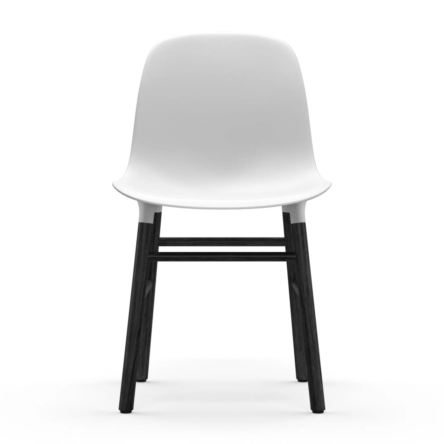Form stol svarta ben, Vit Normann Copenhagen
