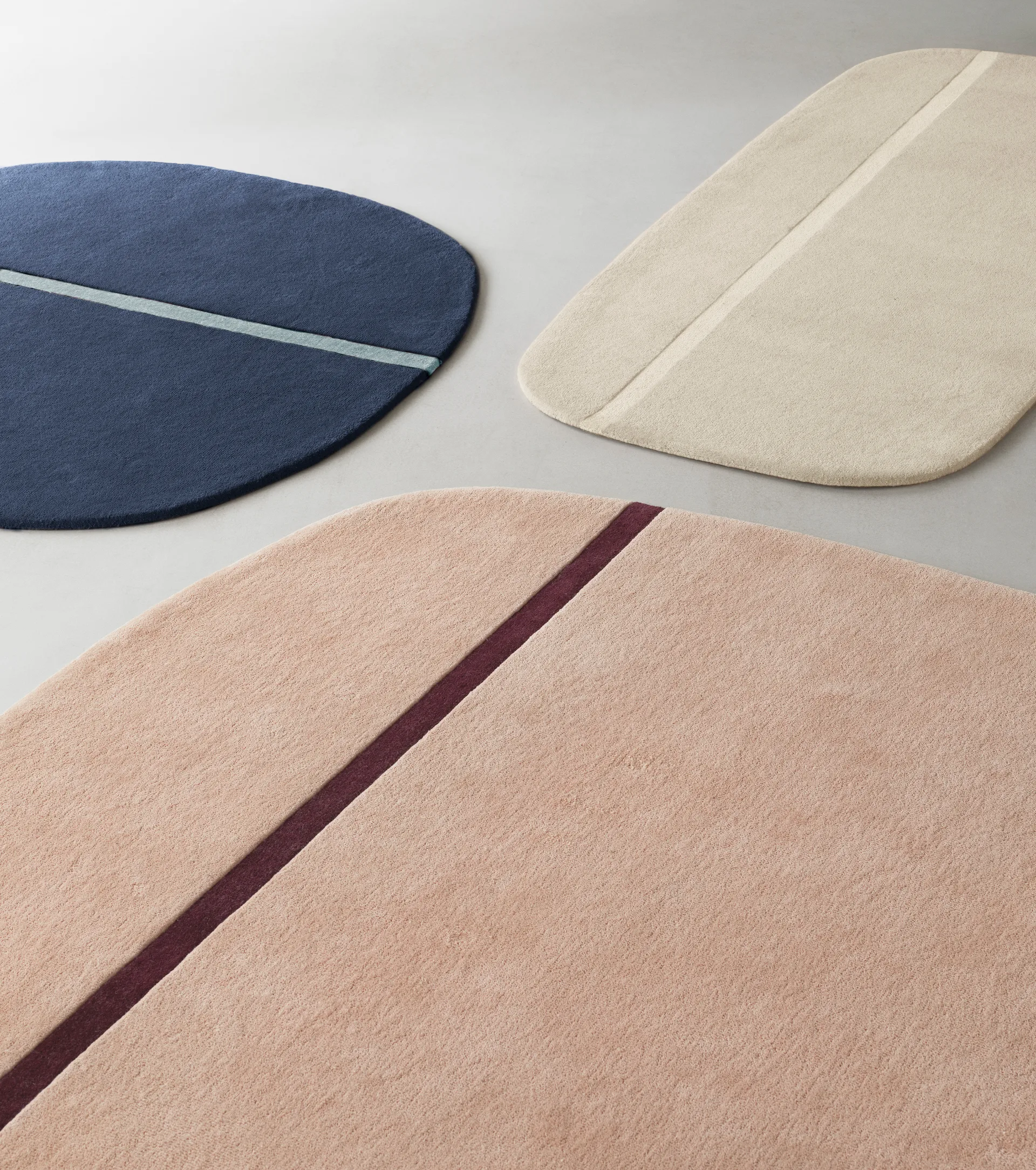 Oona matta 140x140 cm, Blå Normann Copenhagen