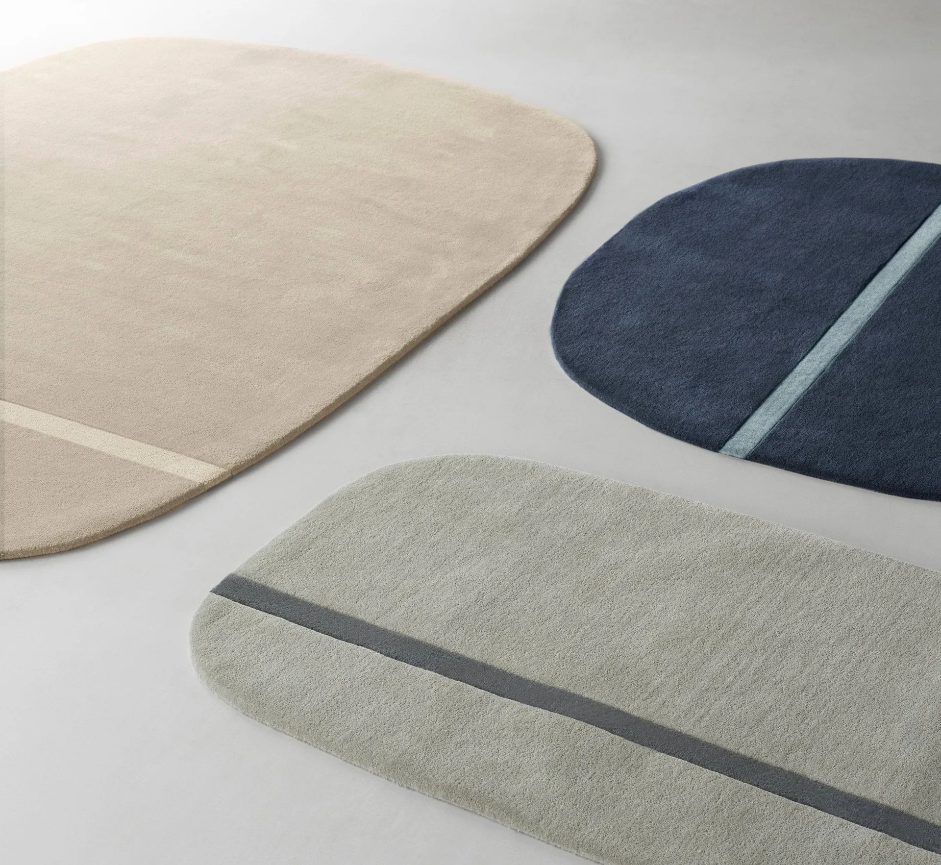 Oona matta 140x140 cm, Blå Normann Copenhagen