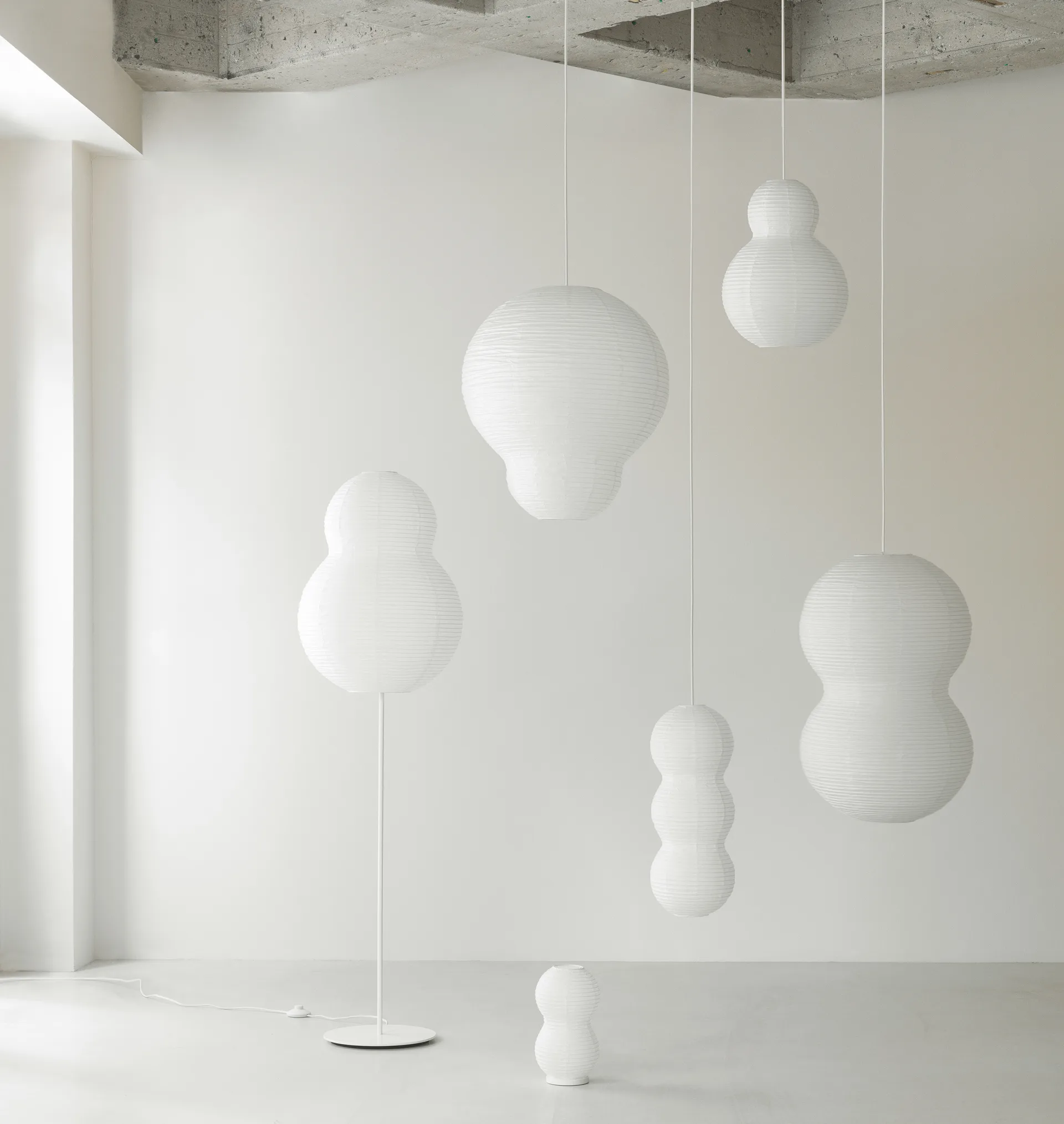 Puff Bubble lampskärm 35x50 cm, Vit Normann Copenhagen
