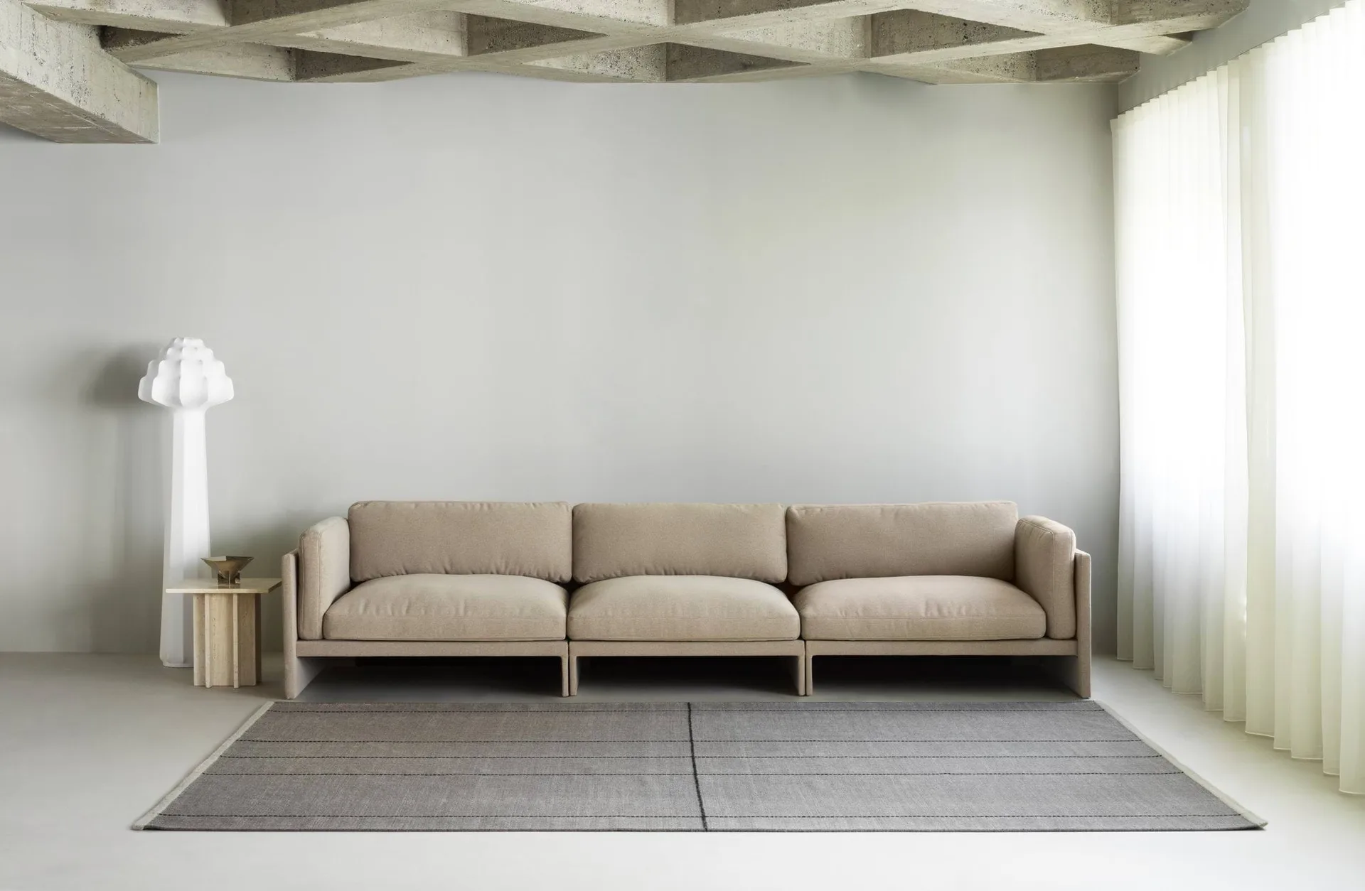 Seam matta, Grey tones, 200x300 cm Normann Copenhagen