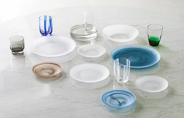 Stripe glas 39 cl - Blue Stripes - Normann Copenhagen