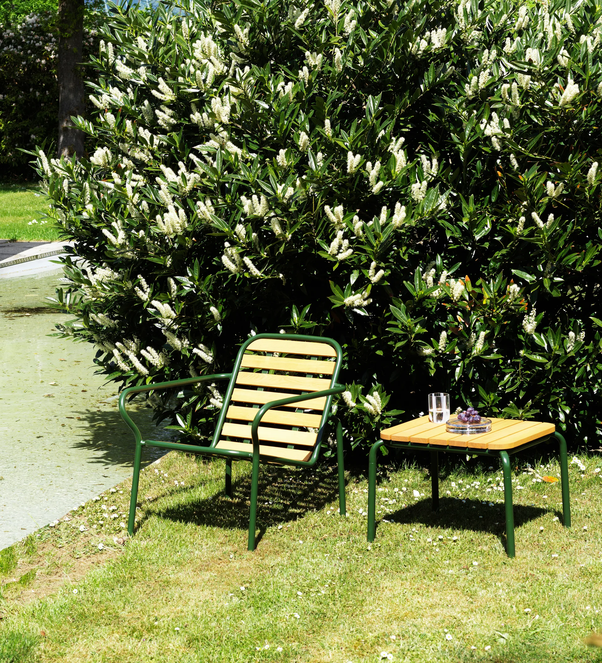 Vig Robinia soffbord 55x45 cm, Green Normann Copenhagen