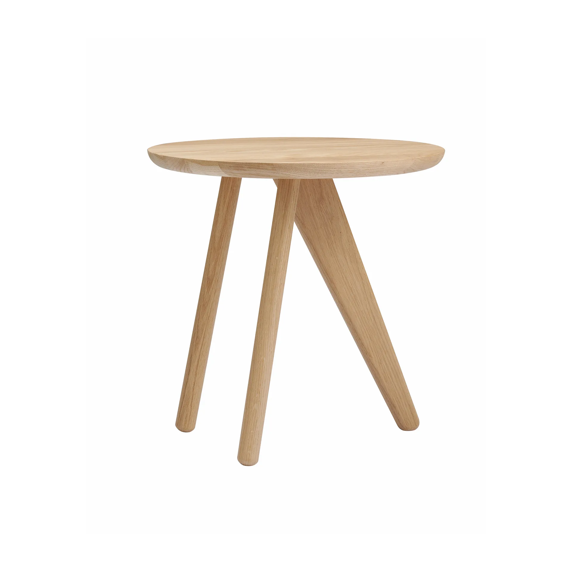 Fin sidobord Ø40 cm, Natural oak NORR11