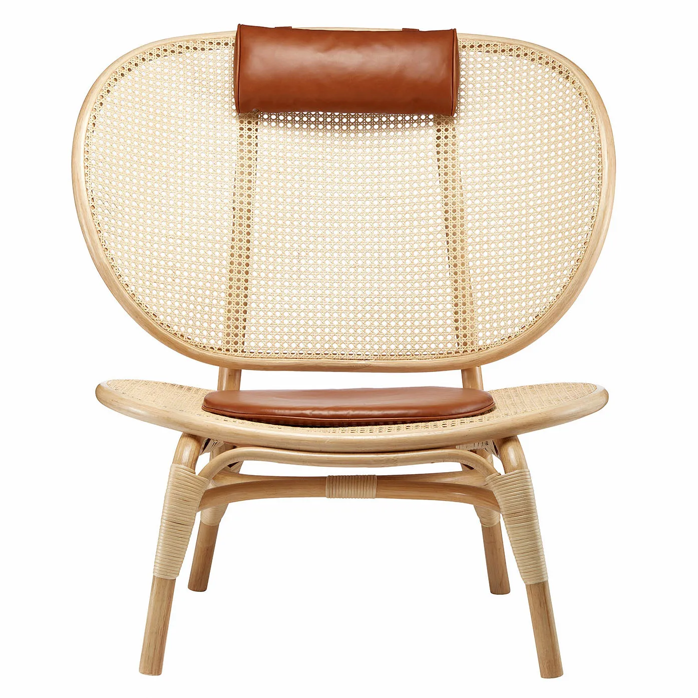 Nomad loungestol, Natur-cognac läder NORR11