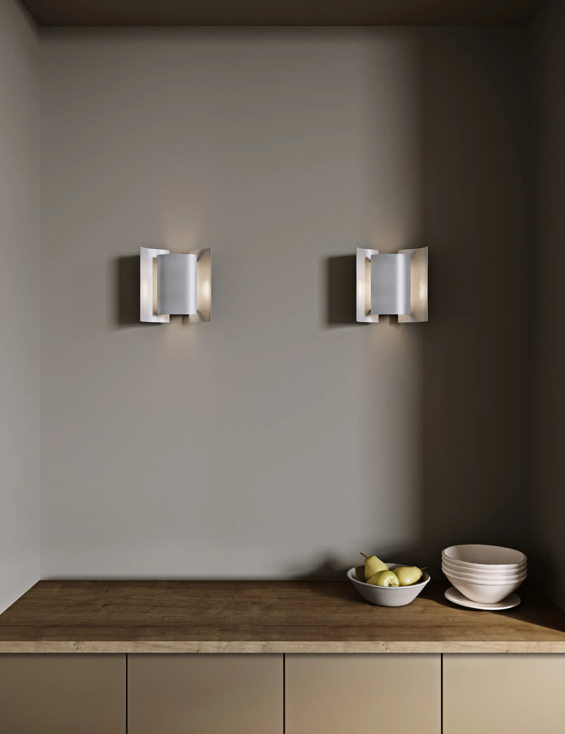 Butterfly vägglampa, Aluminium Northern
