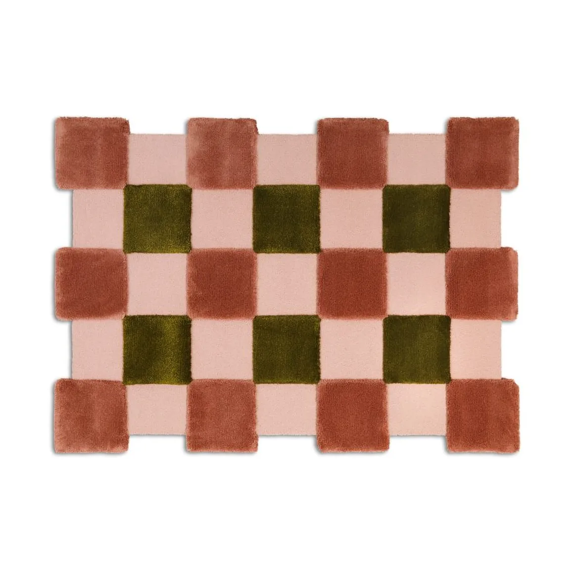 ODC Segment Rug Collection Square matta, Apricot-rose-olive, 142x198 cm Ogeborg
