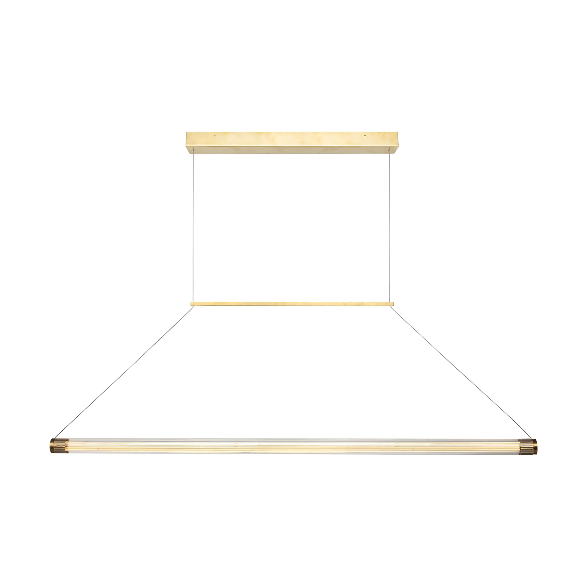 Ray taklampa mässing, 120 cm Örsjö Belysning