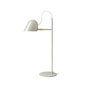 Streck bordslampa - varmgrå, varmgrå textilsladd - Örsjö Belysning