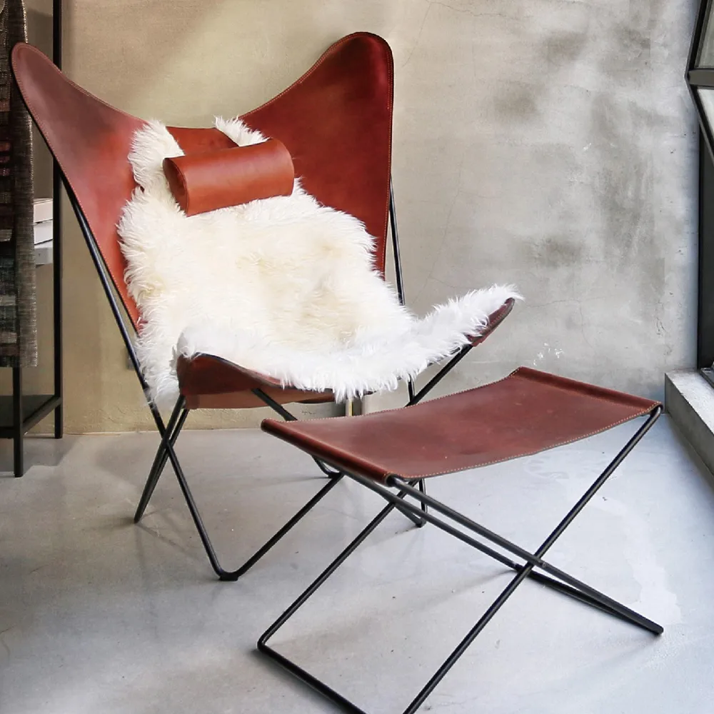 KS Chair fladdermusfåtölj, Hazelnut-rostfritt stativ OX Denmarq