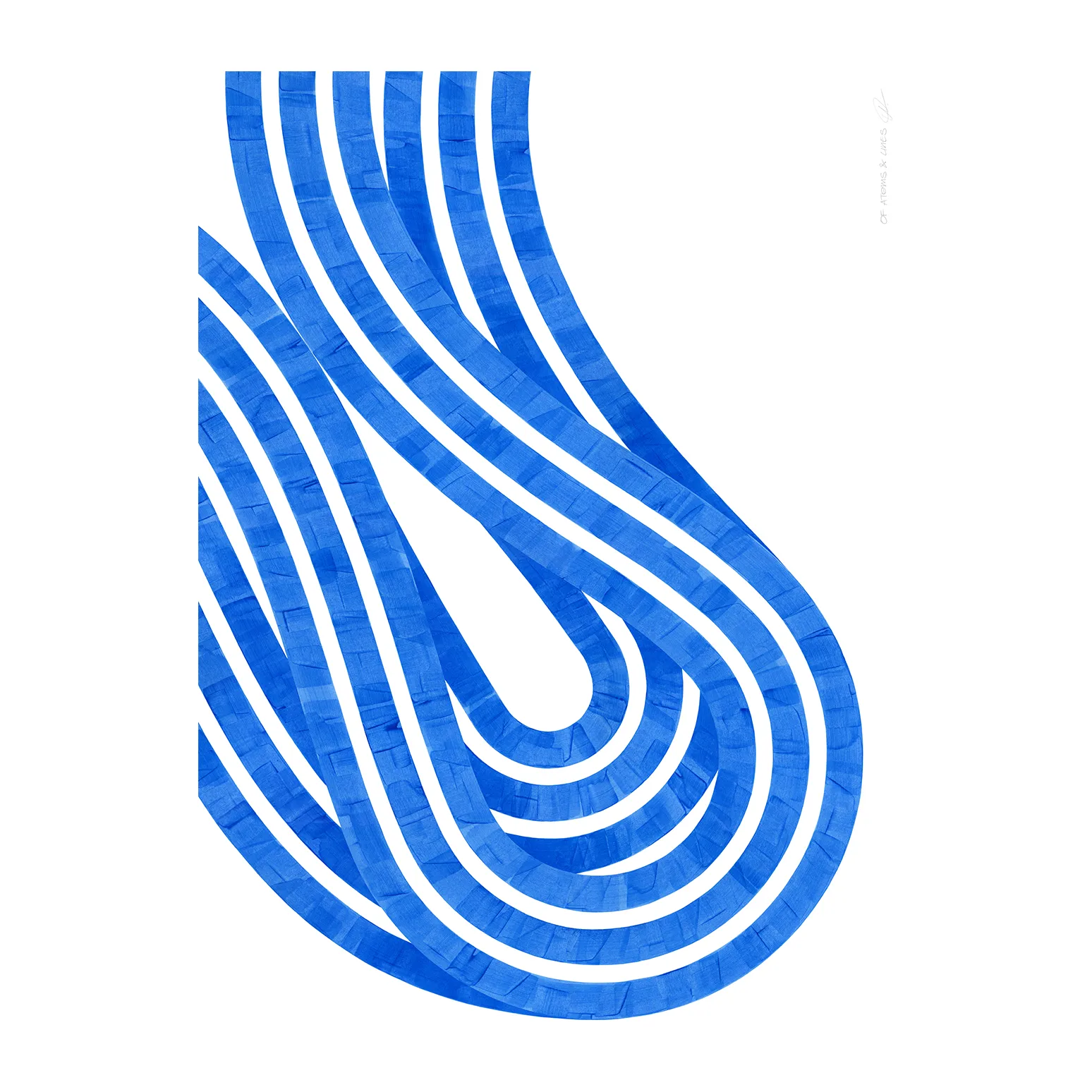 Entropy Blue 02 poster, 30x40 cm Paper Collective