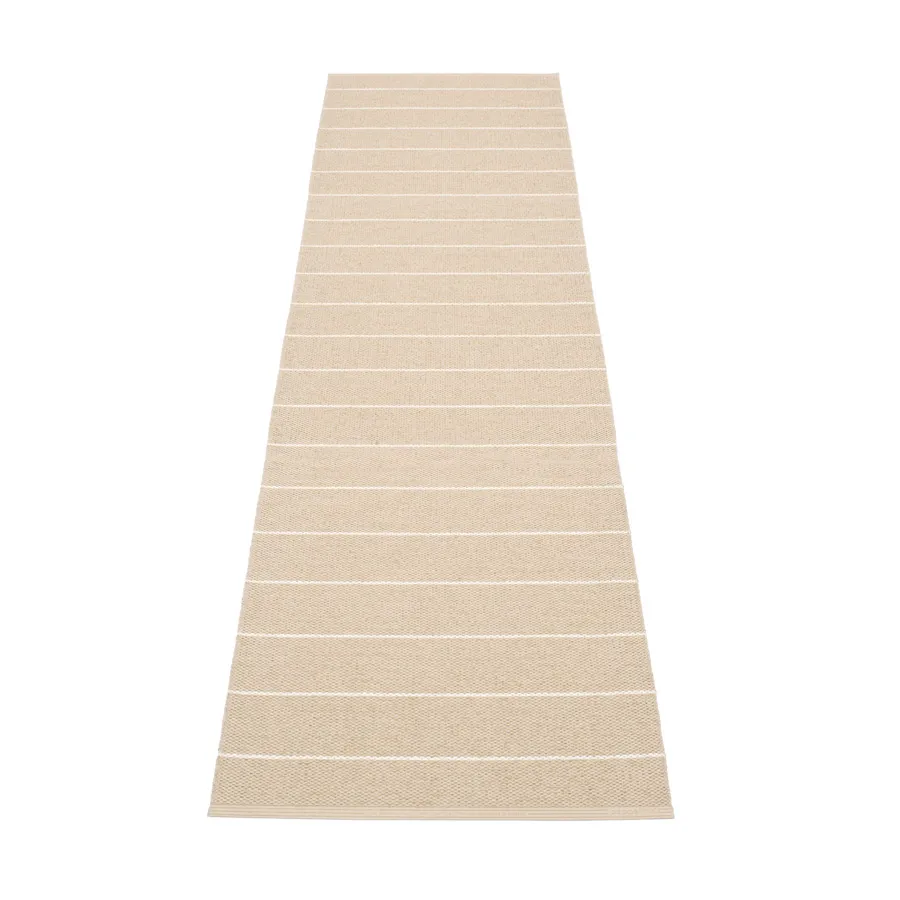 Carl gångmatta, linen/beige, 70x350 cm Pappelina