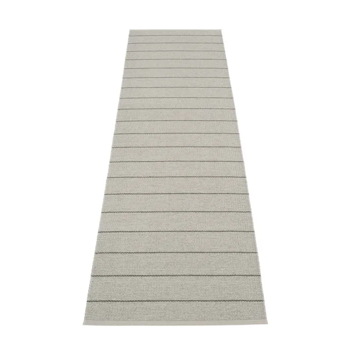 Carl gångmatta - warm grey/fossil grey, 70x270 cm - Pappelina