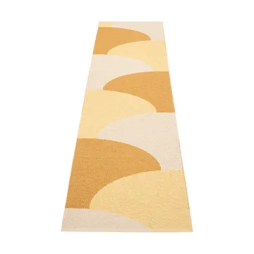 Hill matta - Ochre-pale yellow-cream 180x70 cm - Pappelina
