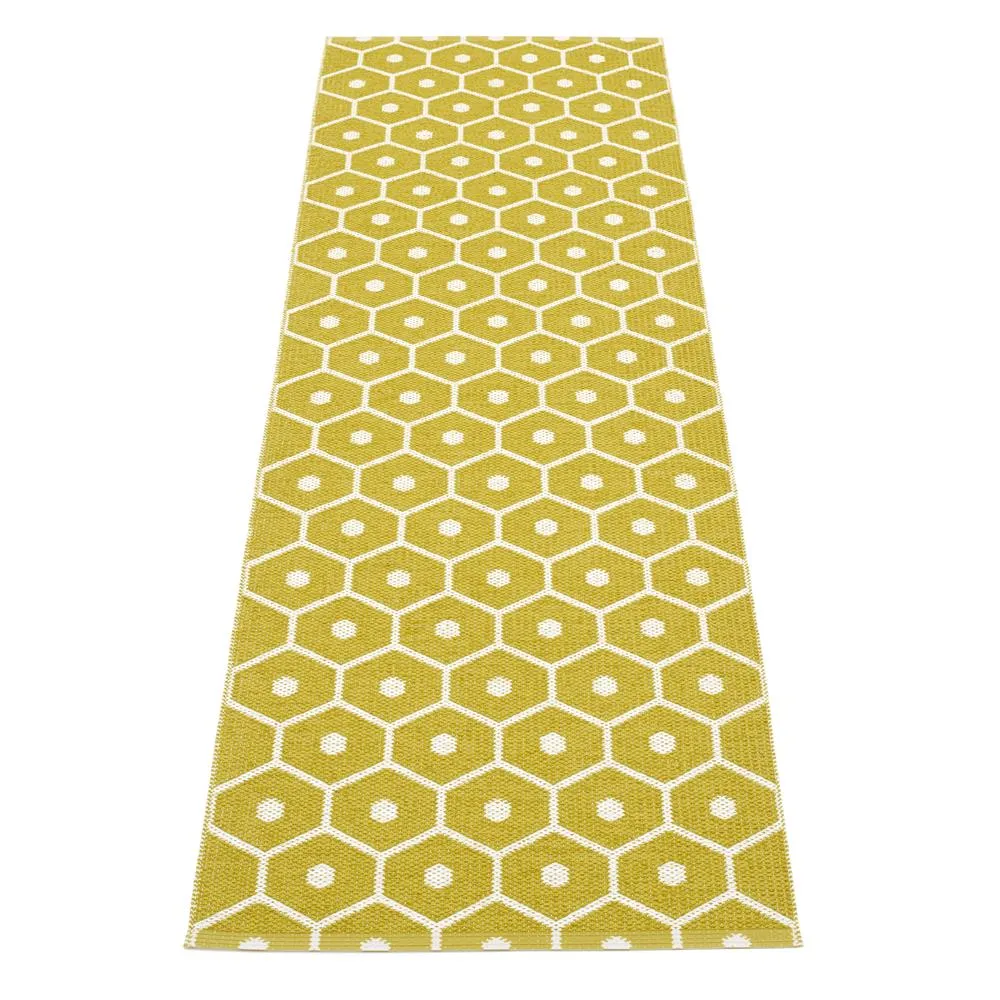 Honey gångmatta mustard/vanilla, 70x100 cm Pappelina