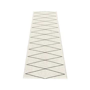 Max gångmatta black/vanilla - 70x240 cm - Pappelina