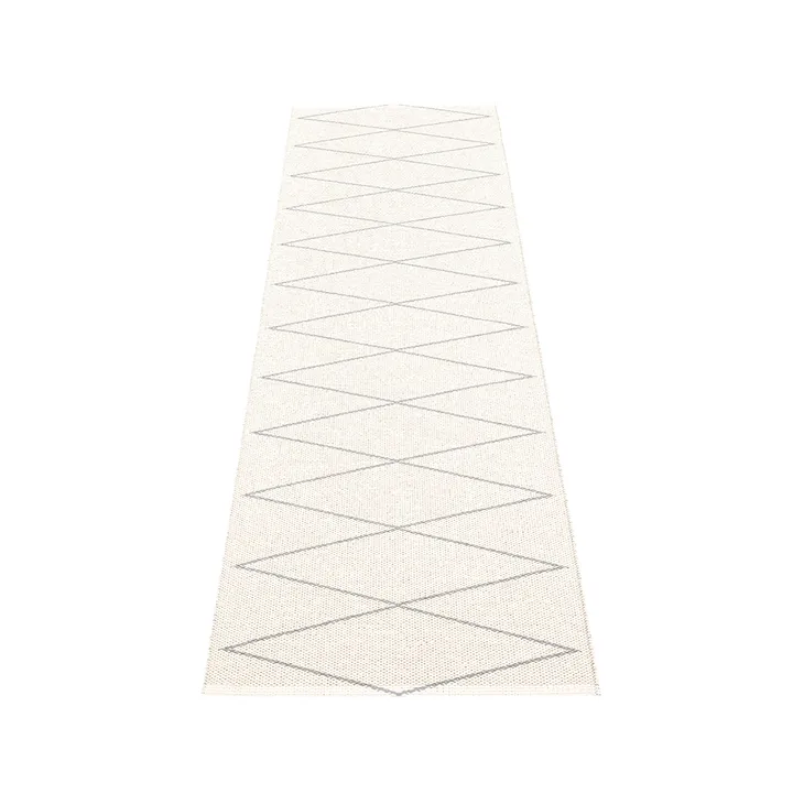Max gångmatta - grey/vanilla, 70x400 cm - Pappelina