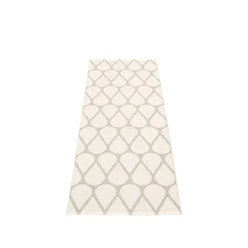 Otis gångmatta - linen/white, 70x200 cm - Pappelina