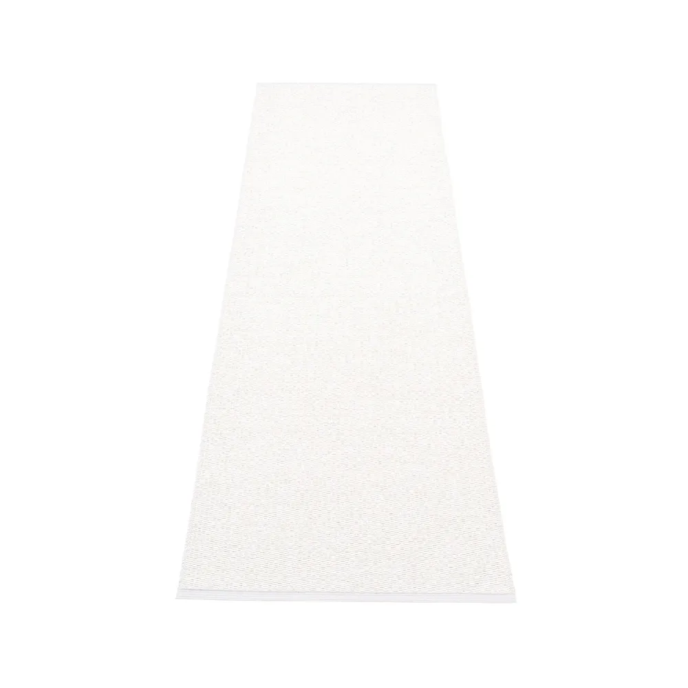 Svea gångmatta white metallic/white, 70x320 cm Pappelina