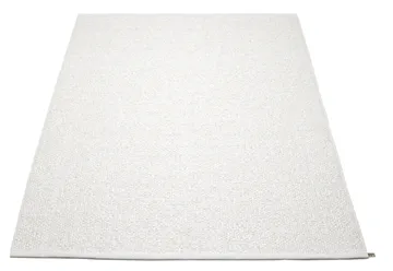 Svea matta white metallic/white - 140x220 cm - Pappelina
