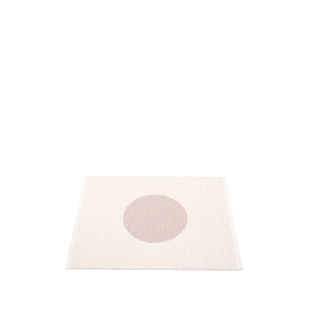 Vera small one matta, pale rose/vanilla, 70x90 cm Pappelina