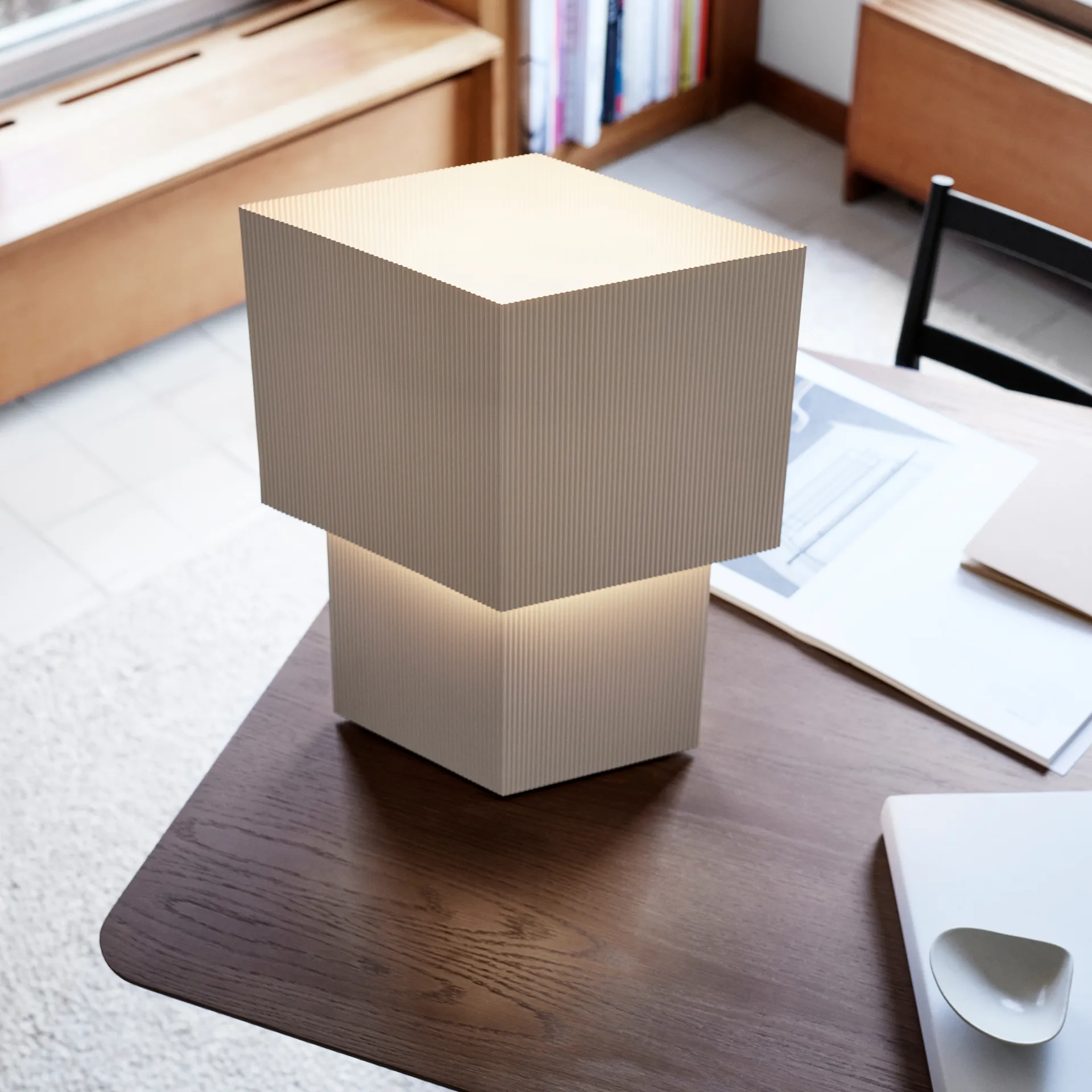 Romb 48 bordslampa, Cotton Pholc