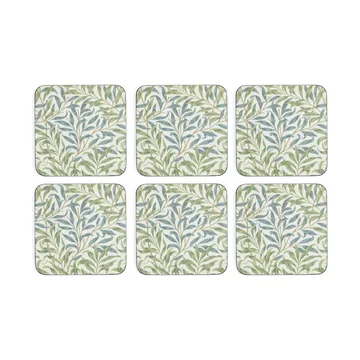 Morris & Co Willow Bough glasunderlägg 6-pack - Grön, blå - Pimpernel