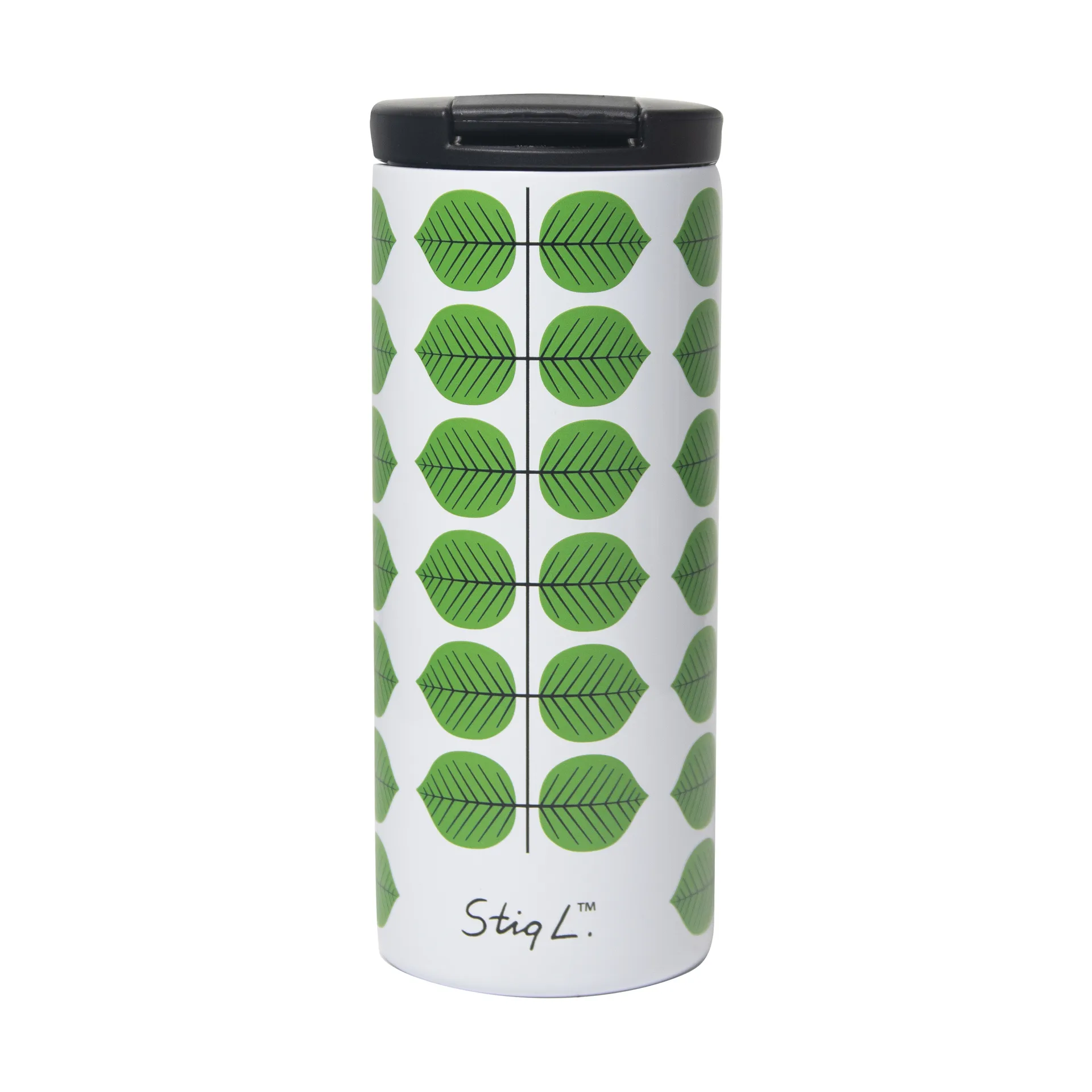 Berså termosmugg 0.35l, Vit-grön Pluto Design