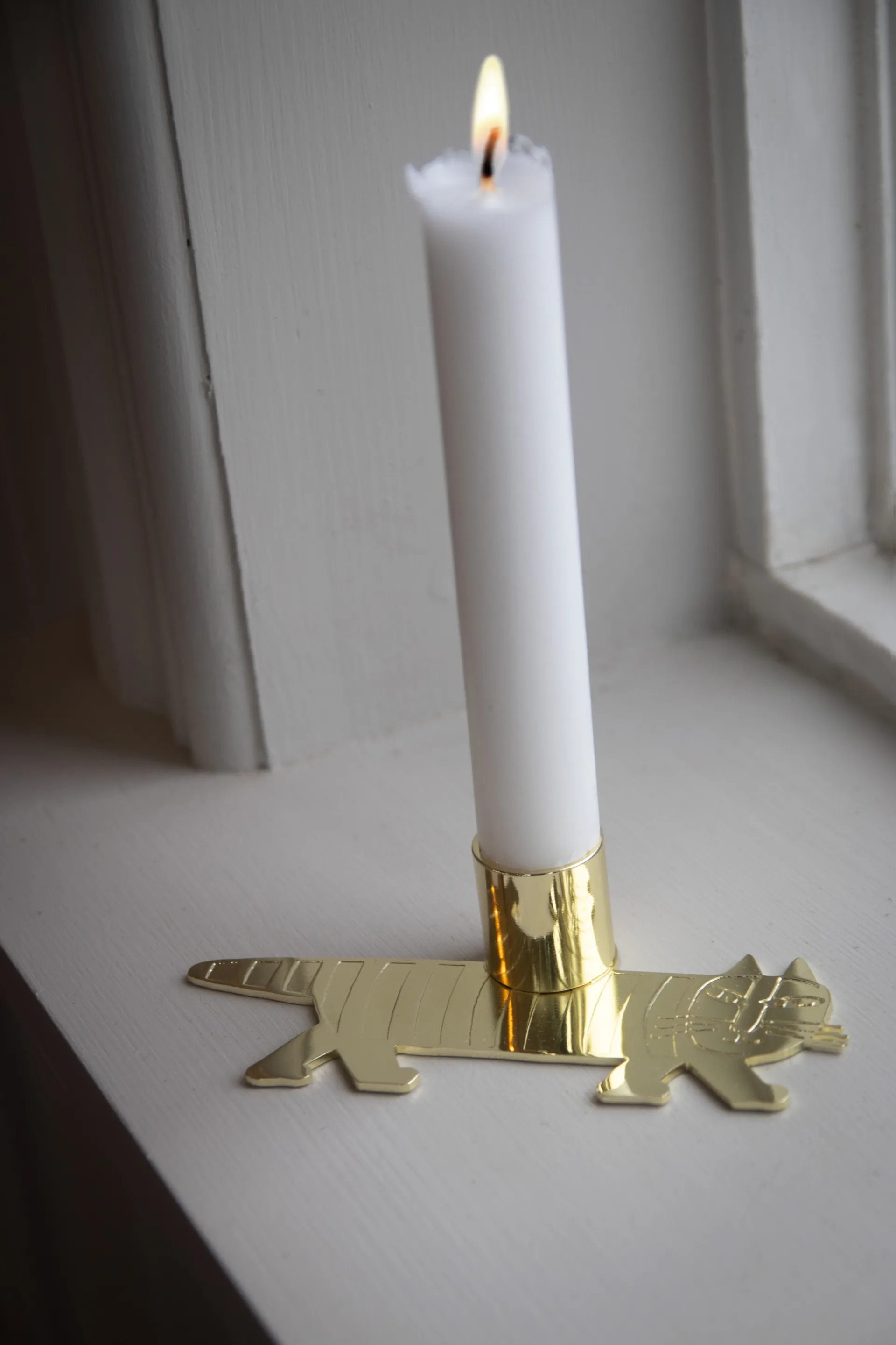 Lisa Larson Mikey ljusstake, Guld Pluto Design