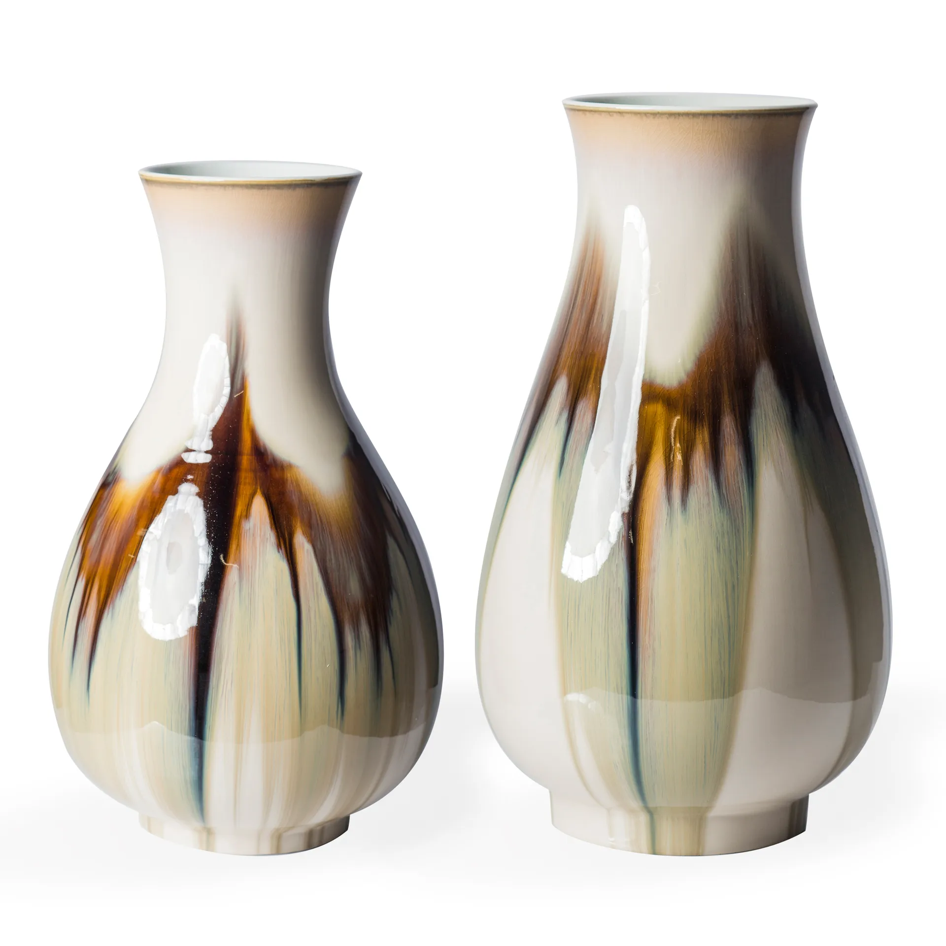 Crazy Perry vas M 55,5 cm, Beige-brun POLSPOTTEN