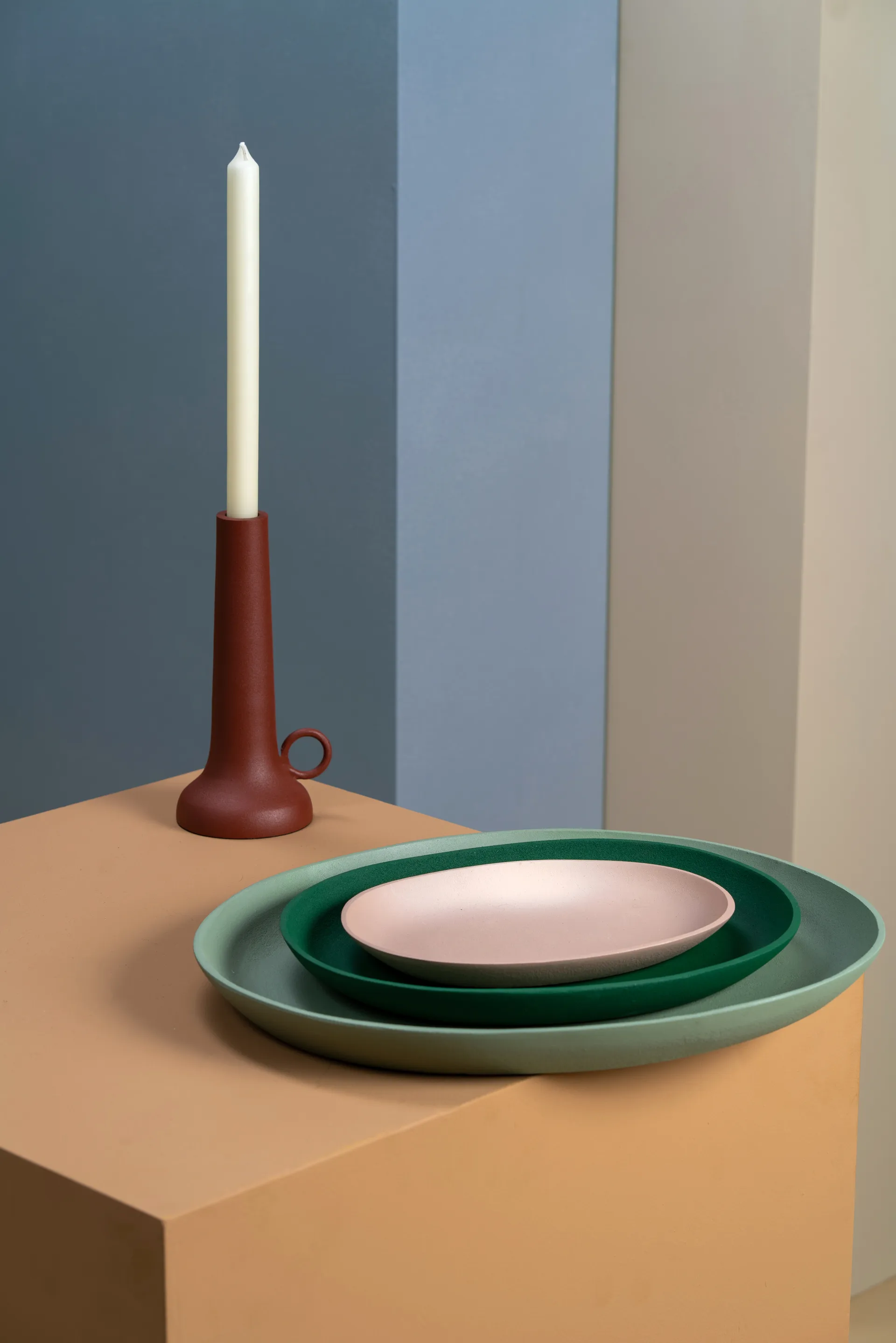 Greek bricka 3 delar, Dark green POLSPOTTEN