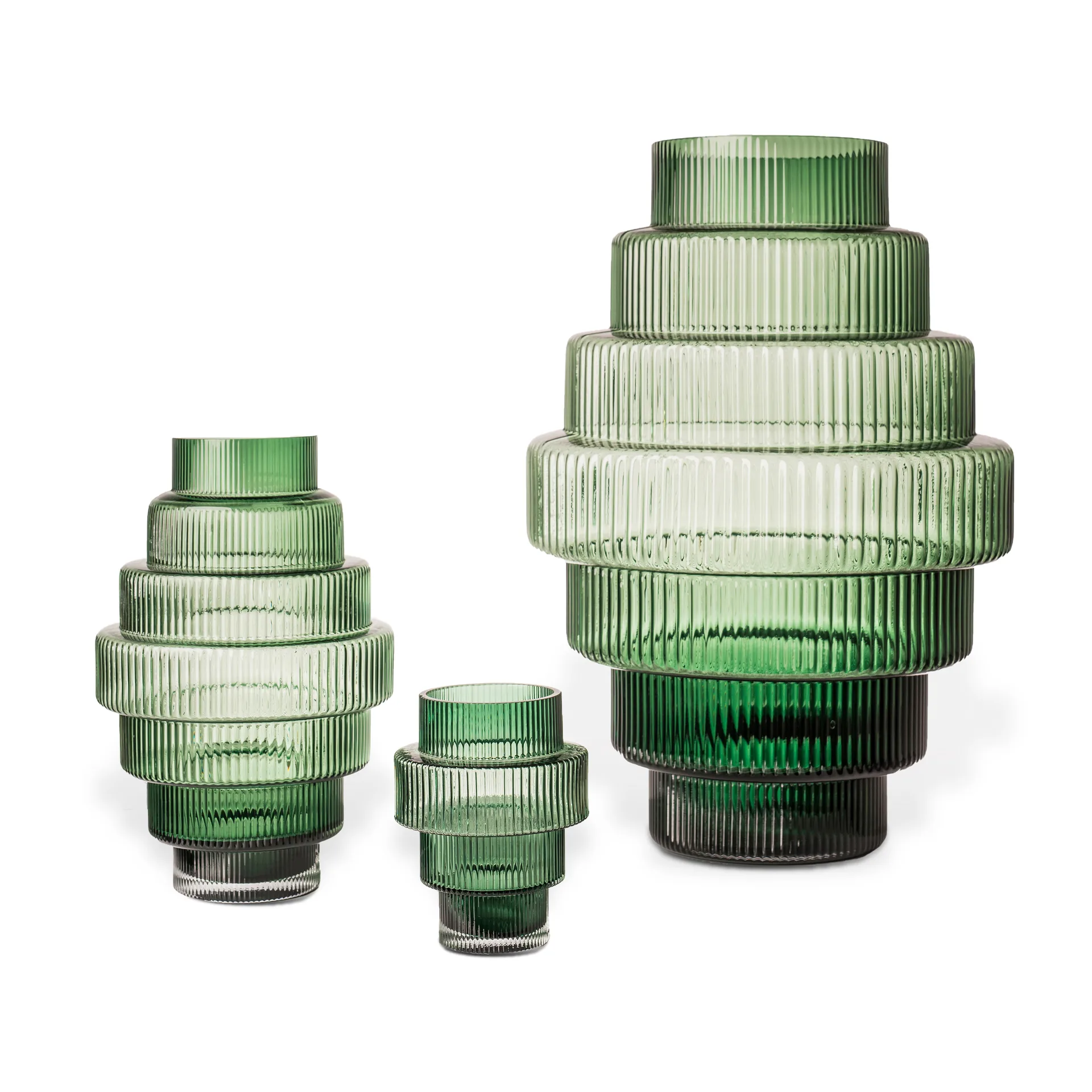Steps vas L 50 cm, Dark green POLSPOTTEN