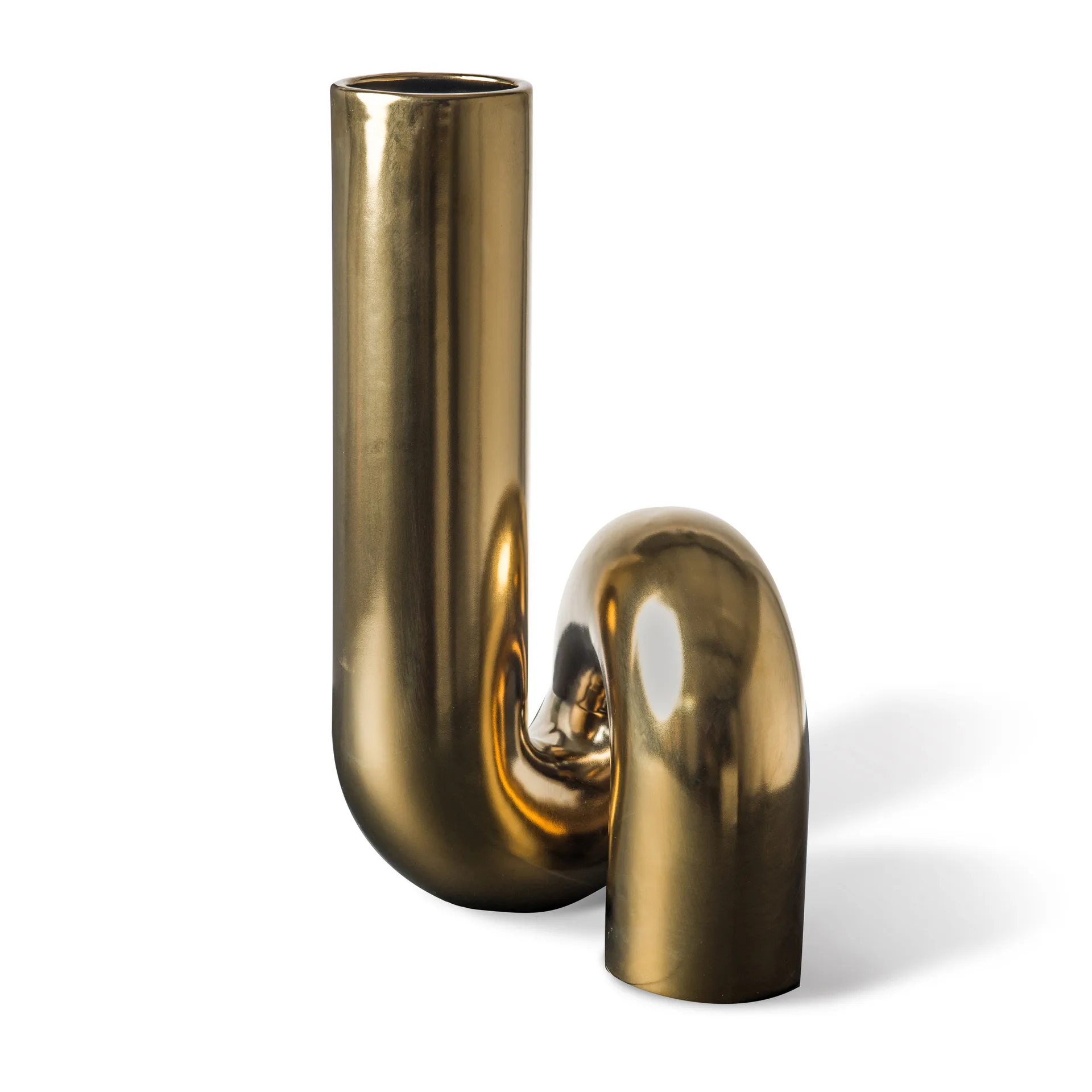 Yourtube vas 37 cm, Guld POLSPOTTEN
