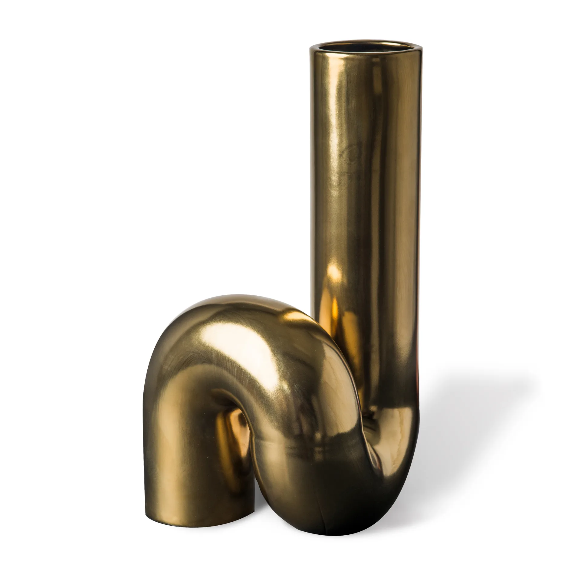 Yourtube vas 37 cm, Guld POLSPOTTEN
