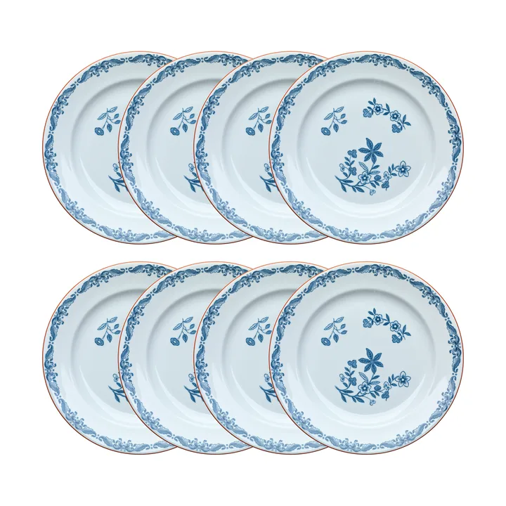 Ostindia assiett Ø18 cm 8-pack – Blå - Rörstrand