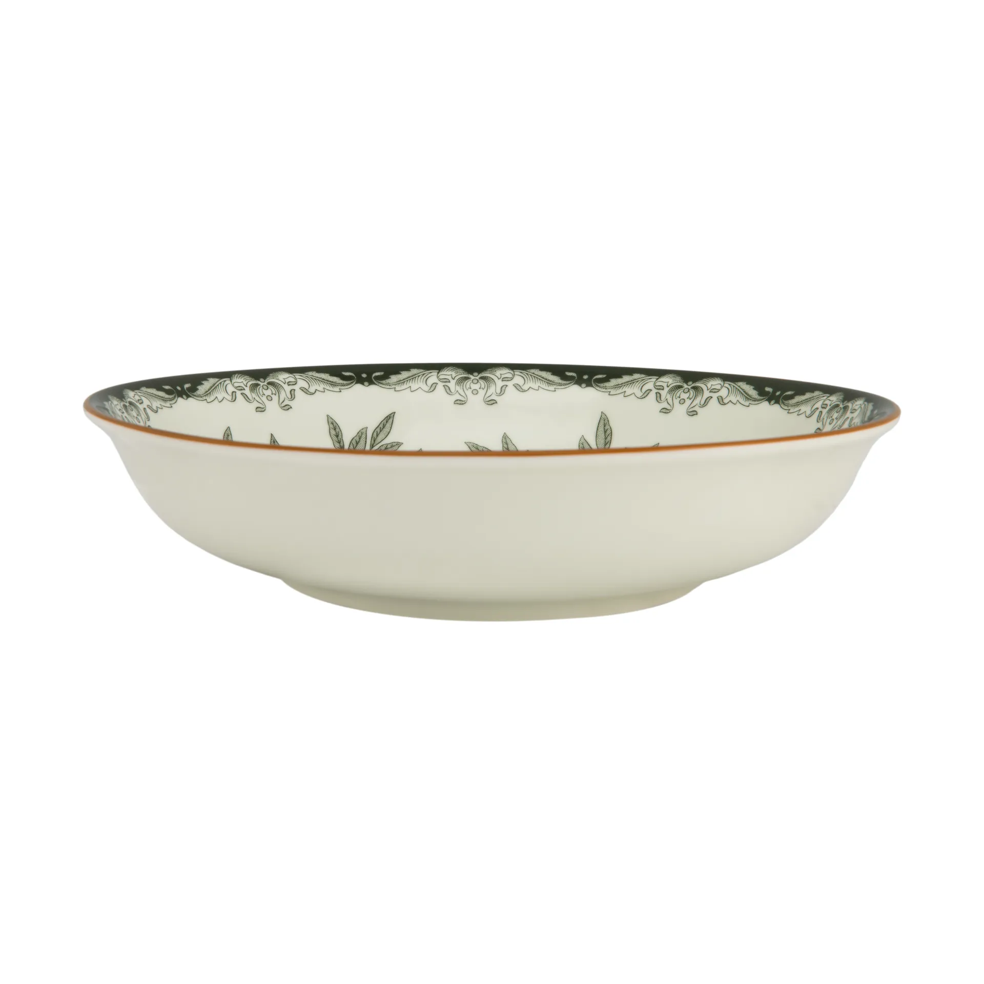 Ostindia Floris tallrik djup Ø22 cm, Grön Rörstrand