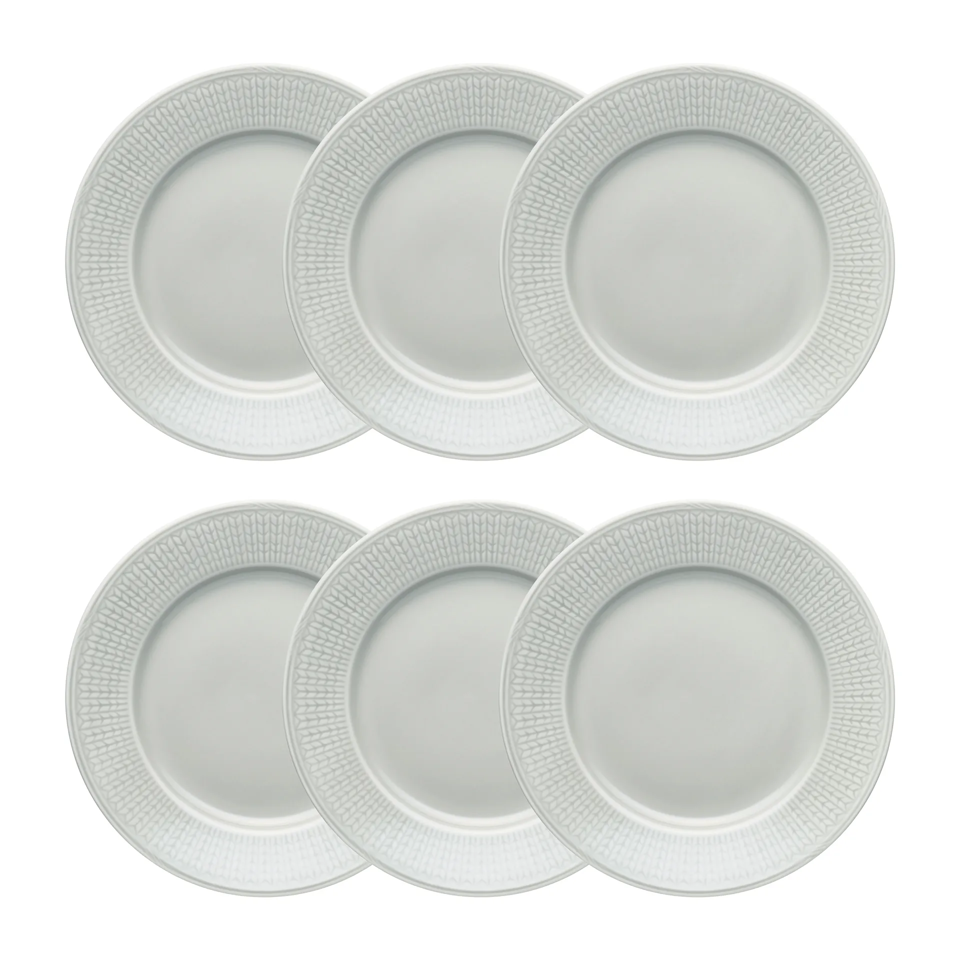 Swedish Grace tallrik 21 cm 6-pack Dimma (grå) Rörstrand