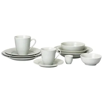 Swedish Grace tallrik 21 cm 6-pack Dimma (grå) - Rörstrand